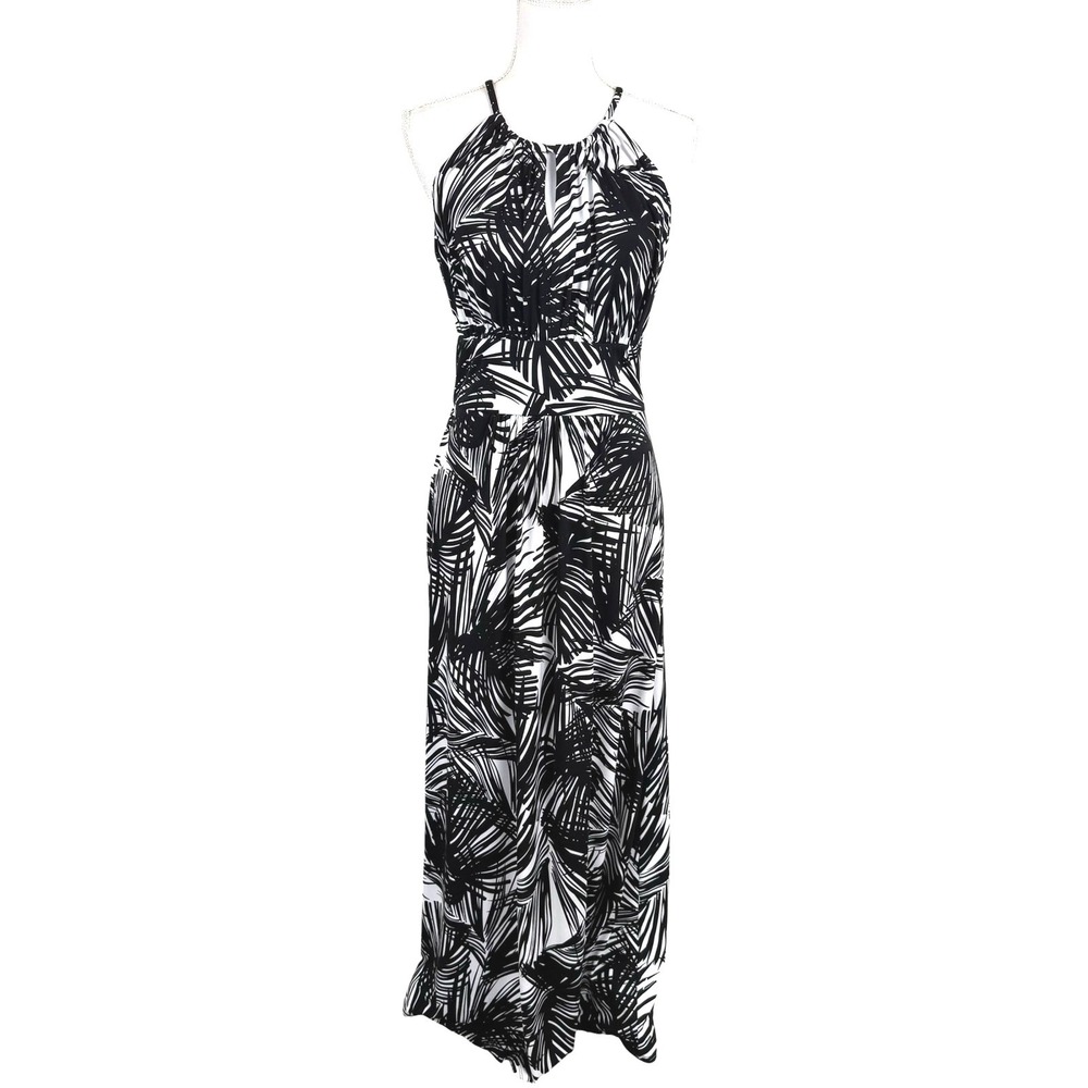 Maggy London Maxi Dress 8‎ Halter Resort Cruise Vacation Wedding Guest Island